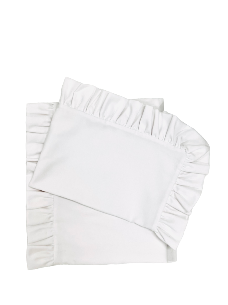 Komplet pościeli 75x65+30x40 z falbanką biały