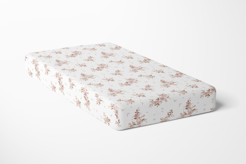 Prześcieradło 90x40 (do kołyski) Roses