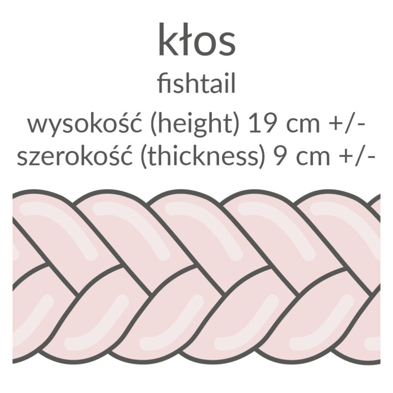 Ochraniacz warkocz kłos Boucle