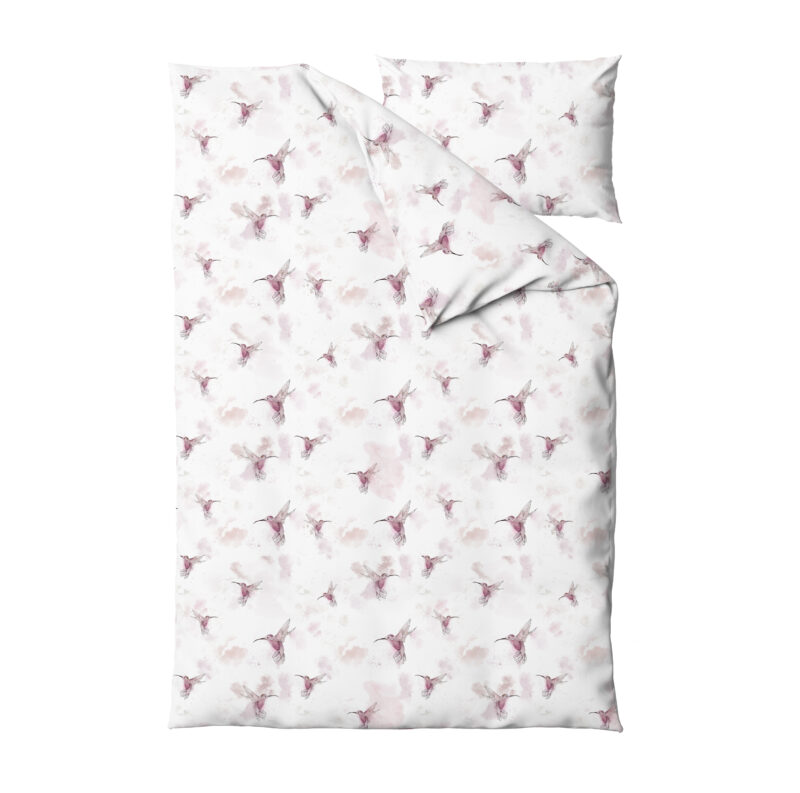 Komplet pościeli 200x140+70x80 Pink colibri - obrazek 2