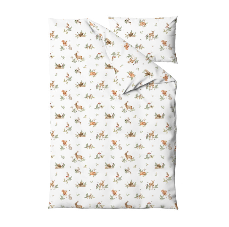 Komplet pościeli 200x140+70x80 Woodland Story - obrazek 2