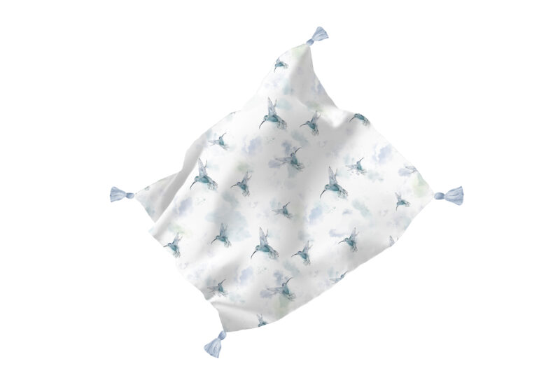 Otulacz 100x100 z chwostami Blue colibri