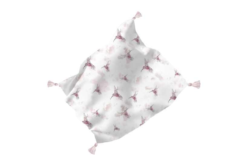 Otulacz 100x100 z chwostami Pink colibri