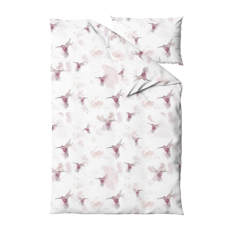 Komplet pościeli 120x90+40x60 Pink colibri - obrazek 2