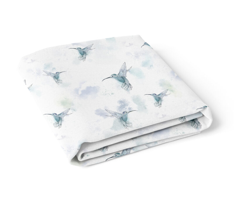 Komplet pościeli 120x90+40x60 Blue colibri