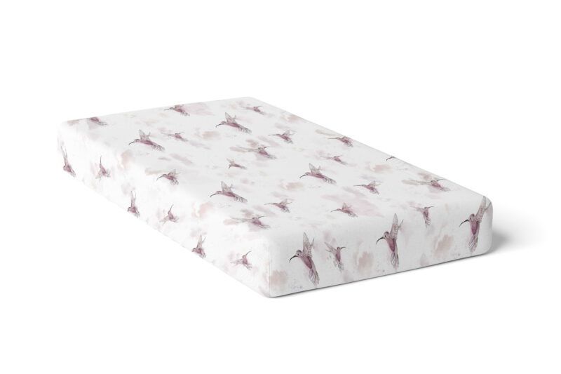 Prześcieradło 90x40 (do kołyski) Pink colibri