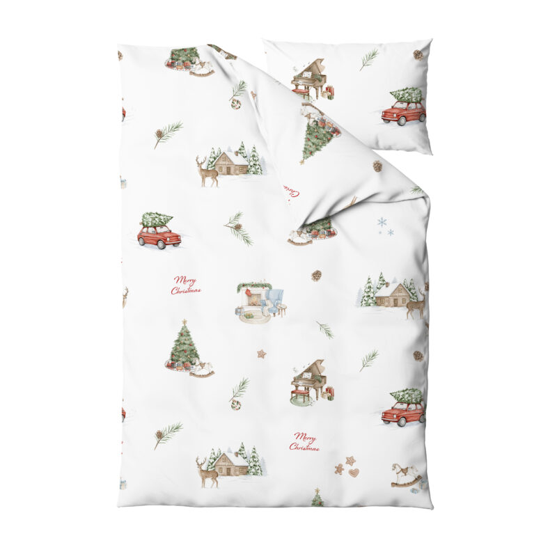 Komplet pościeli 75x65+30x40 Merry Christmas - obrazek 2